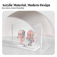 Acrylic Display Box Allergen-Barrier Proof Magnetized Closure Case Magnetized Trading Card Box High Clearness Figurine Protector