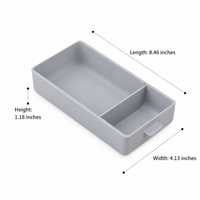 Under Desk Storage Drawer, Attachable Under Desk Drawer for Office Home Study, Small Slide Out Desk Tidy Drawer, 1L Capacity, Modern Minimalist