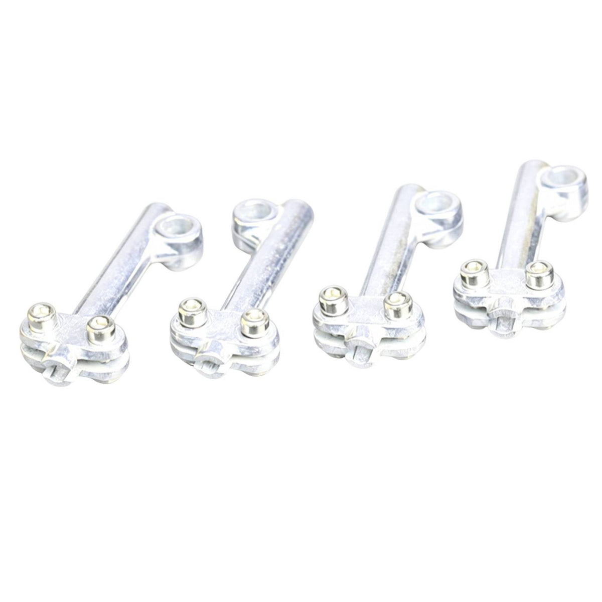 4 Pieces Adjustable Guard Stay Bracket Screw Clamp Two-Wheeler Guard Support Adjuster Cylindrical Rod