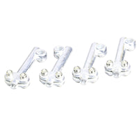 4 Pieces Adjustable Guard Stay Bracket Screw Clamp Two-Wheeler Guard Support Adjuster Cylindrical Rod