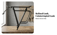 Triangular Support Frame Rear Cycle Rack Curved Side Rails Rear Bike Rack Angled Mounting Arms Cycle Luggage Carrier Streamlined