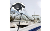 Telescopic Marine Support Pole Wide Flat Base Boat Tarp Support Pole Silver Shaft