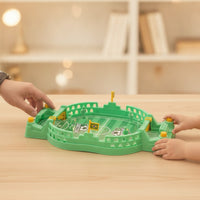 Hand-Operated Mini Tabletop Soccer Game Compact Tabletop Soccer Game Portable Toy Lightweight for Children, Families, Home, Travel, Party