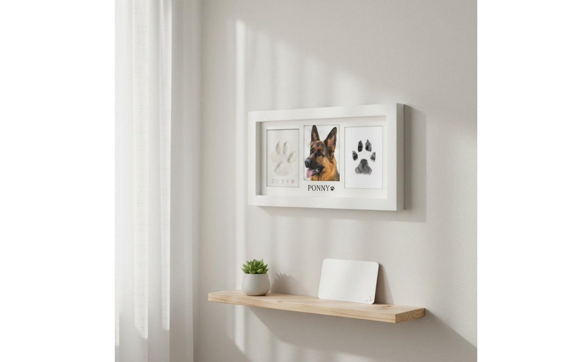 Animal Footprint Print Frame Set with-Clean-Application Impression Pad Animal Footprint Print Frame Clean and Easy for Office Desk