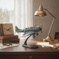 1/72 Scale SBD Dauntless with Display Stand Diecast Douglas SBD Dauntless Collectible Dive Attack Aircraft Model with Display Stand Detailed for Collectors
