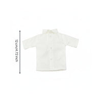 1/6 Doll Shirt Button-upward/6 Scale Doll Clothes Cloth Material 12 Inch Action Figure Clothes