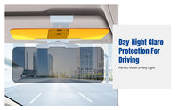 Car Sun Visor Anti-Glare Lens, Day & Night Use, Universal Adjustable Glare Shield