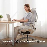 Ergonomic Computer Recliner adaptive support rotate Seat Height Adjustable Desk Chair for Remote Workers, Students, Study Room, Gaming Setup