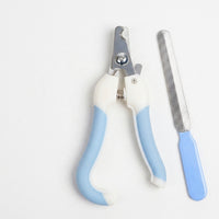 Nail Clippers for Cats and Dogs, Stainless Steel Puppy Nail Clippers with Safety Guard, Non Slip Pet Grooming Tool, Pink Ergonomic Handle Design