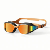 Streamlined Swim Goggles with Adjustable Strap Anti-Fog Swim Goggles with Mirrored Lens Leakproof Eyewear Comfort for Athletes