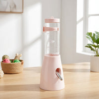 125ml Hamster Water Bottle with Stand, Antignaw Hamster Water Bottle for Cage, Leak-resistant Nozzle and Floor-Standing Design