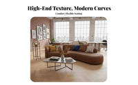 Curved-Shaped Sectional Curved Design Multi-Piece Configurable Sofa Modern design Commercial Furniture for Guests, Reception Area, cosmetics studio, Apartment