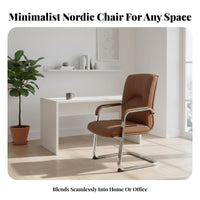Nordic design Upholstered premium Chair High spinerest Office Furniture Thickened padding rotating Seat Ergonomic Design for premiums, Home Users, Students, Conference Room, Bedroom