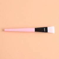 Facial Brush with Soft Nylon Bristles for Spa Treatment, Individually Wrapped Professional Application Tool, Pink Handle 14cm Length