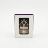 Soft Trading Card Box with Window Compact Card Storage Box with Closure Sturdy Organized for Gamers, Desk Display