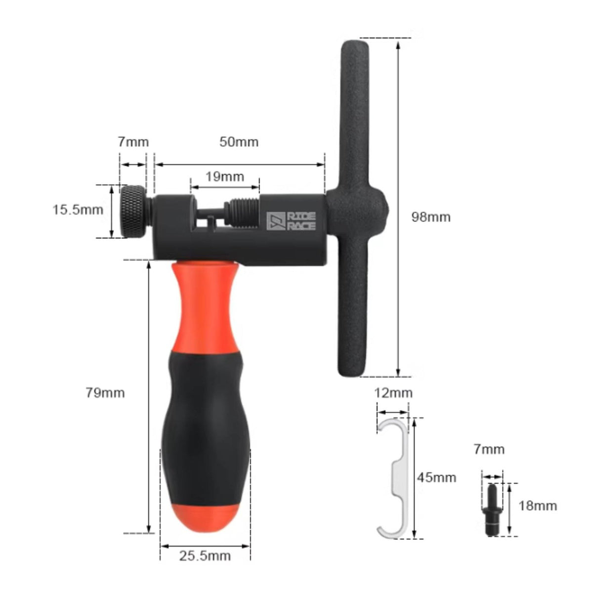 Cycle Chain Breaker Professional Grade Bike Chain Splitter Tool for Cyclists