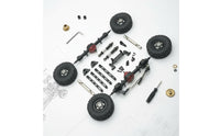 Parts Kit Construction 1/12 Scale RC Car Metal Upgrade Kit Extends Service Life RC Car Metal Axle and Shock Absorption Parts for MN82 LC79 MN78