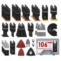 72 Pieces 72 Piece Oscillating Set Sturdy Duty Bimetal Oscillating Tool Universal Multi-Tool Blade Assortment