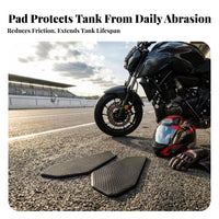 Fuel Tank Side Pad Grip Tank Side Protector Rounded Edges Textured Surface