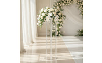 Floral Display Stand Clear Acrylic Flower Stand Wedding Flower Column Transparent Pedestal Modern for Event Decorators, Weddings