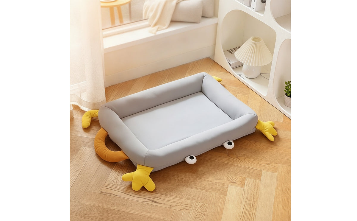 Frog Pet Bed Cartoon Frog-Themed Pet Bed Bed Cute for Young Dogs, Kittens, Living Room, Home