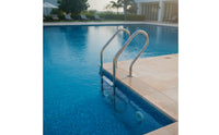 Pool Ladder with Five-Step Flange-Mount 5-Step Pool Ladder Easy to Install for in-Ground Pools, Spas