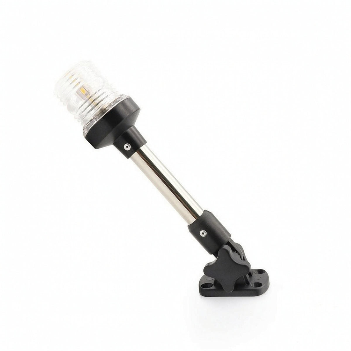 Anchor Light with Base White Boat Light with Adjustable Bracket Waterproof for Night Navigation