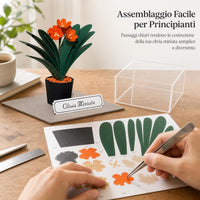 Jeancard 3D Laser-Cut Clivia Paper Model Kit