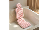Padded Bathtub Cushion with Backrest Non-Slip Bathtub Backrest with Seat Pad Supportive Bath Mattress with Suction Cups for Adults, Home Spa