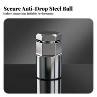 Heavy Duty Square Drive to Hex Adapter Heat Treated Steel Hex Bit Holder Adapter High Rotational Force Ratchet Socket Converter Locking Mechanism for Mechanics, Repairmen, DIY Enthusiasts, Auto Repair, Machinery Maintenance, Home Improvement