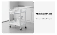 Multifunctional Beauty Salon Trolley Locking Brakes Beauty Spa Rolling Cart Integrated Drawers Multipurpose Tool Cart Sturdy ABS Plastic for Hair Stylists, Estheticians Artists, Barber Shops, Medical Facility S, Medical Facility
