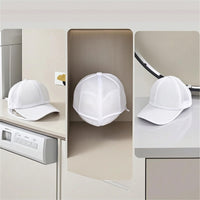 Curved Brim Cap Washing Cage with Mesh Bag Safeguarding Hat Shaper Zippered Laundry Accessory Rigid for Travelers