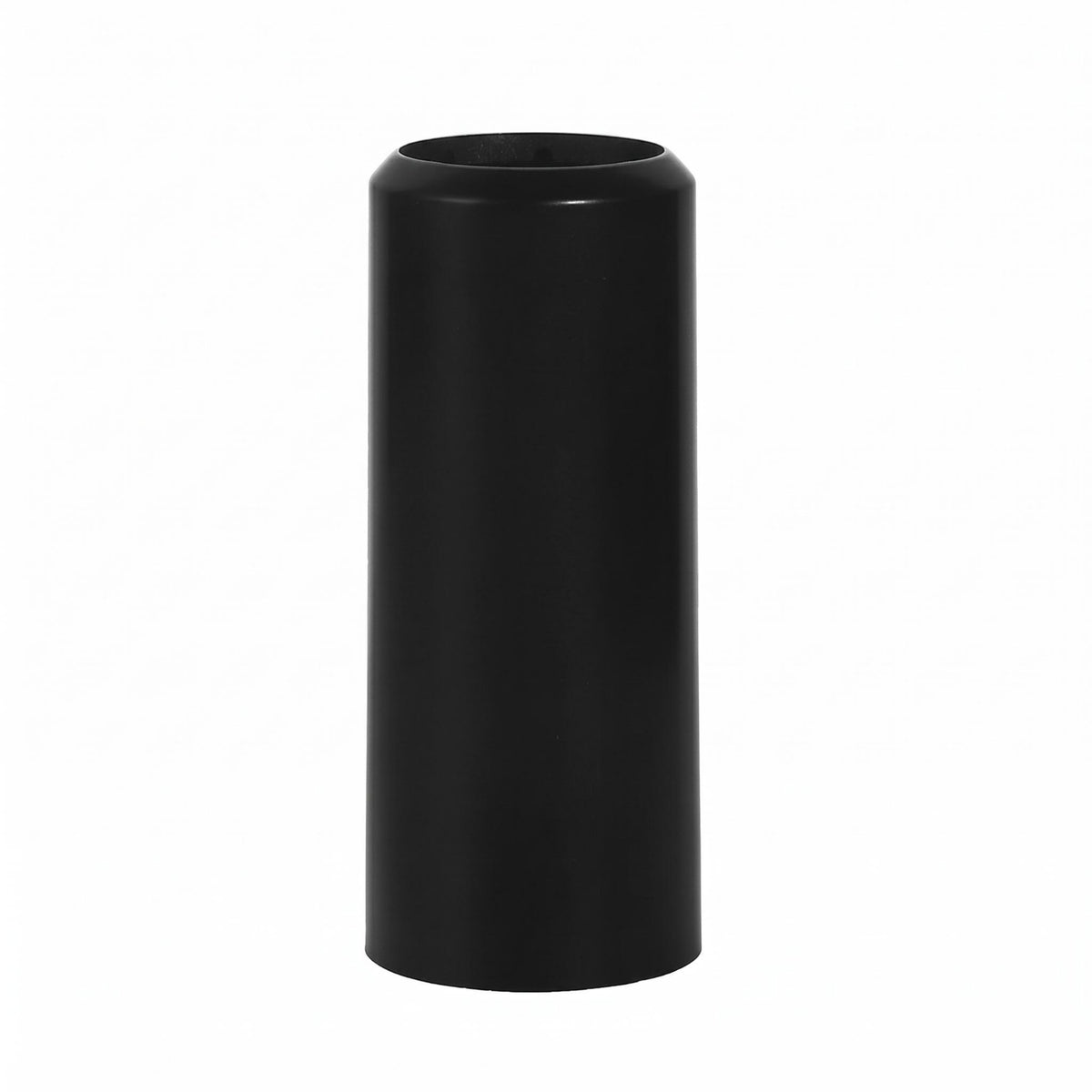 Lightweight unsealedEnd Mic Tube Cover Black Cylindrical Audio Device Cover Glossy Audio Accessory Polished