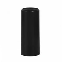 Lightweight unsealedEnd Mic Tube Cover Black Cylindrical Audio Device Cover Glossy Audio Accessory Polished