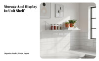 Rail-Mounted Shelving Unstainless steel tantismudge-resistant dual-slot channel Upright Rail for Renters