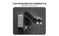 Waterproof Outlet Box Dustproof Weatherproof Outlet Box Easy Installation for Garden, Workshop, Bathroom