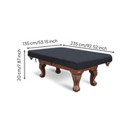 Sunshielding Pool Table Cover Heavy-Duty Billiard Table Cover Waterproof Easy to Clean for Outdoor, Game Room