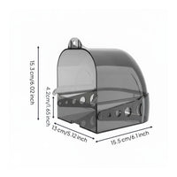 Easy to Clean Transparent Amphibian Soaking Container Thickened PC Material Anti Escape Lizard Tub Safe and Non