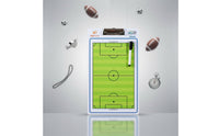Portable Soccer Board Easy to Use Football Board Write and Wipe Soccer Coaching Clipboard Includes Markers for Coaches, Trainers