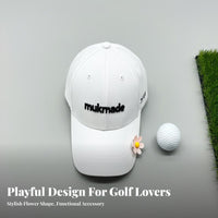 Golf Ball Marker Creative Design Hat Clip Ball Marker Great Gift Rhythm Er Shaped Hat Clip for Golfers, Women, Golf Activity, Outdoor