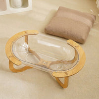 Space Capsule Cat Bed and Villa, Semi-Enclosed Cat House with Mixed Base Material, Warm Waterproof Kitten or Adult Indoor , Universal Size