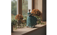 Flower Fairy Girl Figurine with Bouquet Textured Flower Fairy Girl Figurine Elegant Ornament for Tabletop, Shelf, Garden