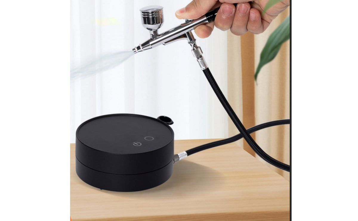 Fine Atomization Pottery Glazing Sprayer Precise Control Portable Airbrush Kit Weighted Feed Design Handheld Airbrush Set High Pressure for Ceramic Artists, Hobbyists, Beginners, Workshop, Home Studio