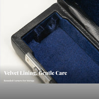 Portable Flute Case Safeguarding Padded Interior Leather Flute Case and Bag Lightweight Design for Musicians, Travel, Rehearsals