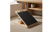 Natural Wood Finish Slant Board Sturdy Wooden Slant Board Stable Design Wooden Incline
