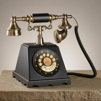 Vintage Rotary Phone Audio Guestbook Antique Inspired Wedding Message Phone Audio Guest Book Telephone Gold Tone Accents