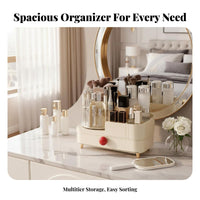 Drawer Design Desktop Cosmetic Case with Drawers Multi-Compartment Countertop Makeup Holder Large Capacity Vanity Storage Space-Saving for Women, Teens, Gift Givers, Dressing Table, wardrobe, Bedroom, Bathroom