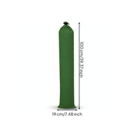 Stitched Seams Canvas Sandbag Tube Tear-Resistant Reusable Flood Protection Sandbag Thickened Water Barrier Sand Tube Tie-Strap System
