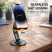 360° Rotation Tablet Holder for Home Office, Adjustable Tablet Stand, Holder Compatible 4-16 Tablet, Stable Non-slip Tablet Holder