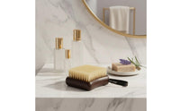 Deep Cleaning Natural Bristle Bath Brush Ergonomic Design Dry Brushing Body Brush Bamboo Handle Skin Wellness Tool for Spa